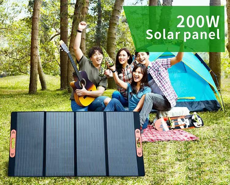 OEM! Folding solar charging panel, power storage, solar photovoltaic panel folded outdoor, direct charging.